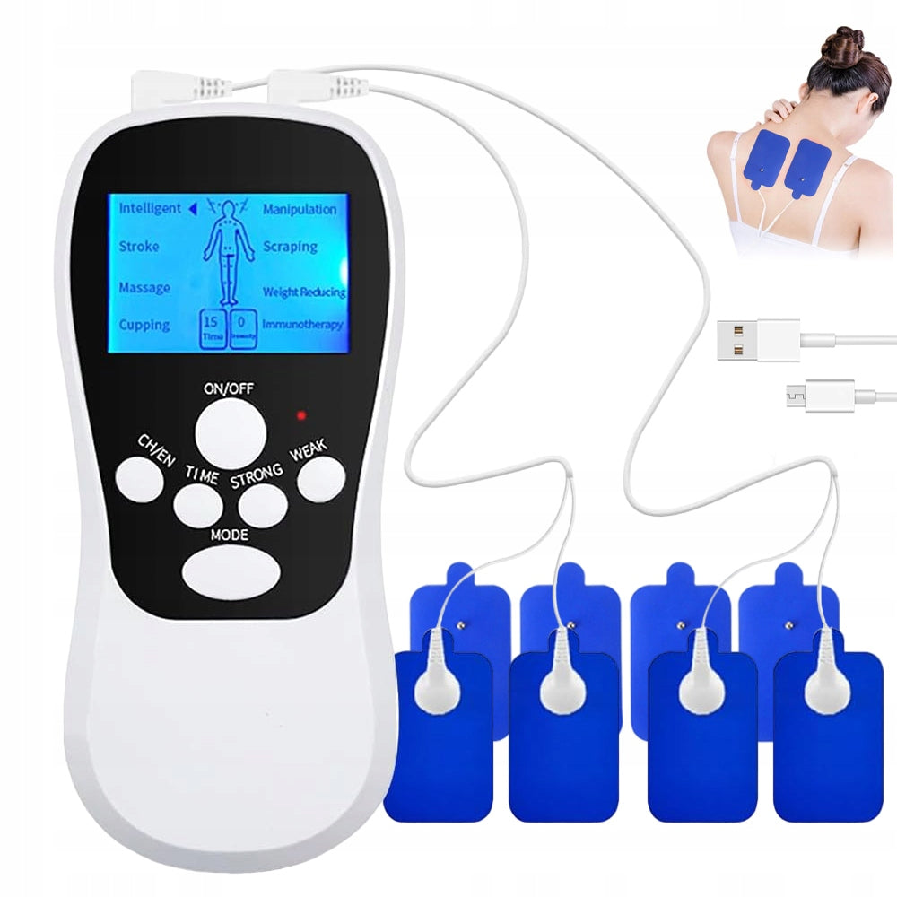 ELECTRONIC PULSE MASSAGER 15 LEVELS 8 MODES BODY MASSAGE