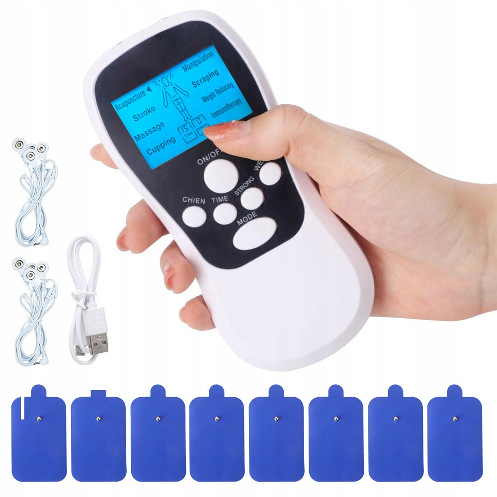 ELECTRONIC PULSE MASSAGER FOR ACUPUNCTURE BODY MASSAGE DOUBLE CHANNEL Packaging status original