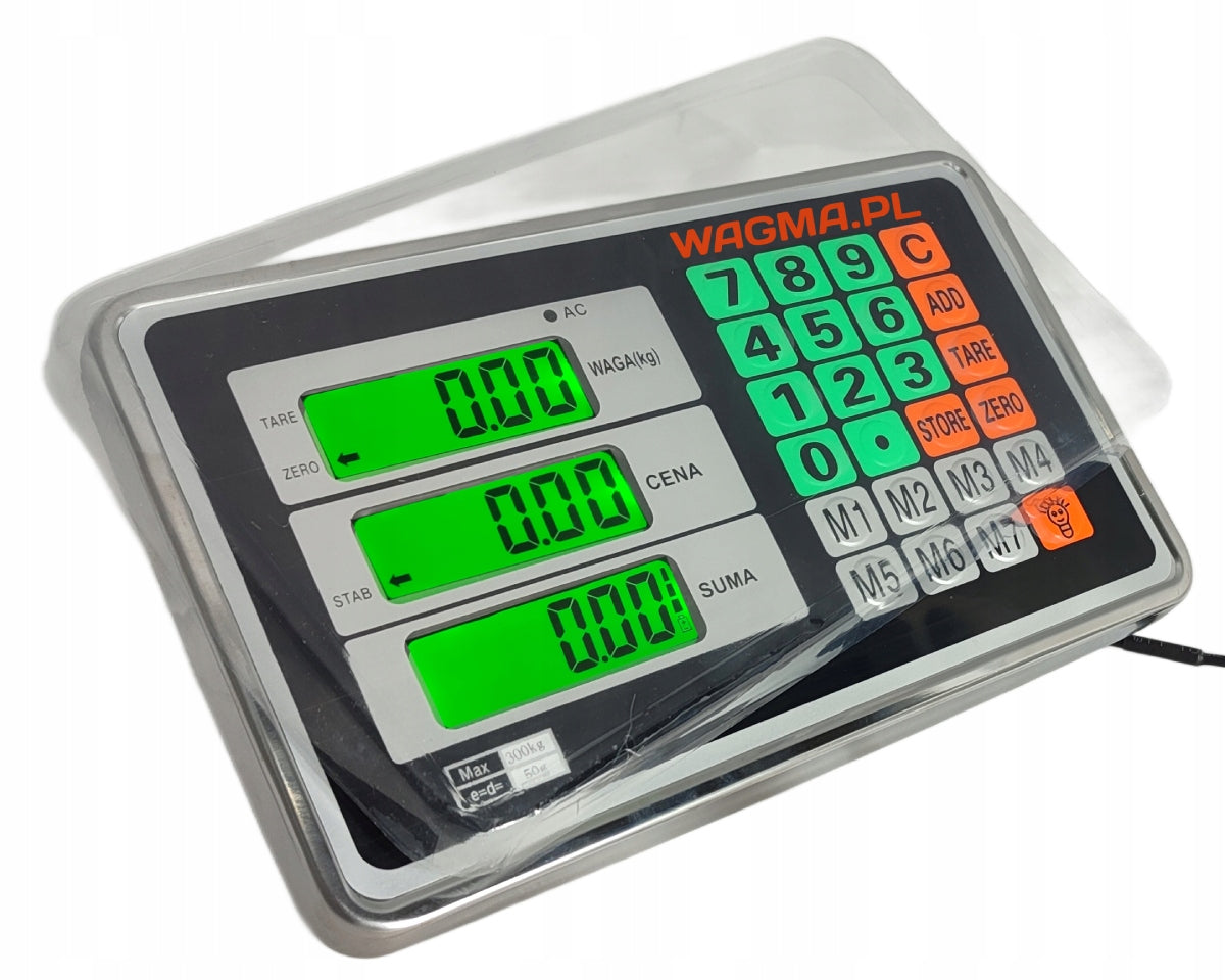 ELECTRONIC SCALE 150 KG / 10 g PLATFORM 40x30 STORAGE BATTERY Manufacturer code DAT-001VS