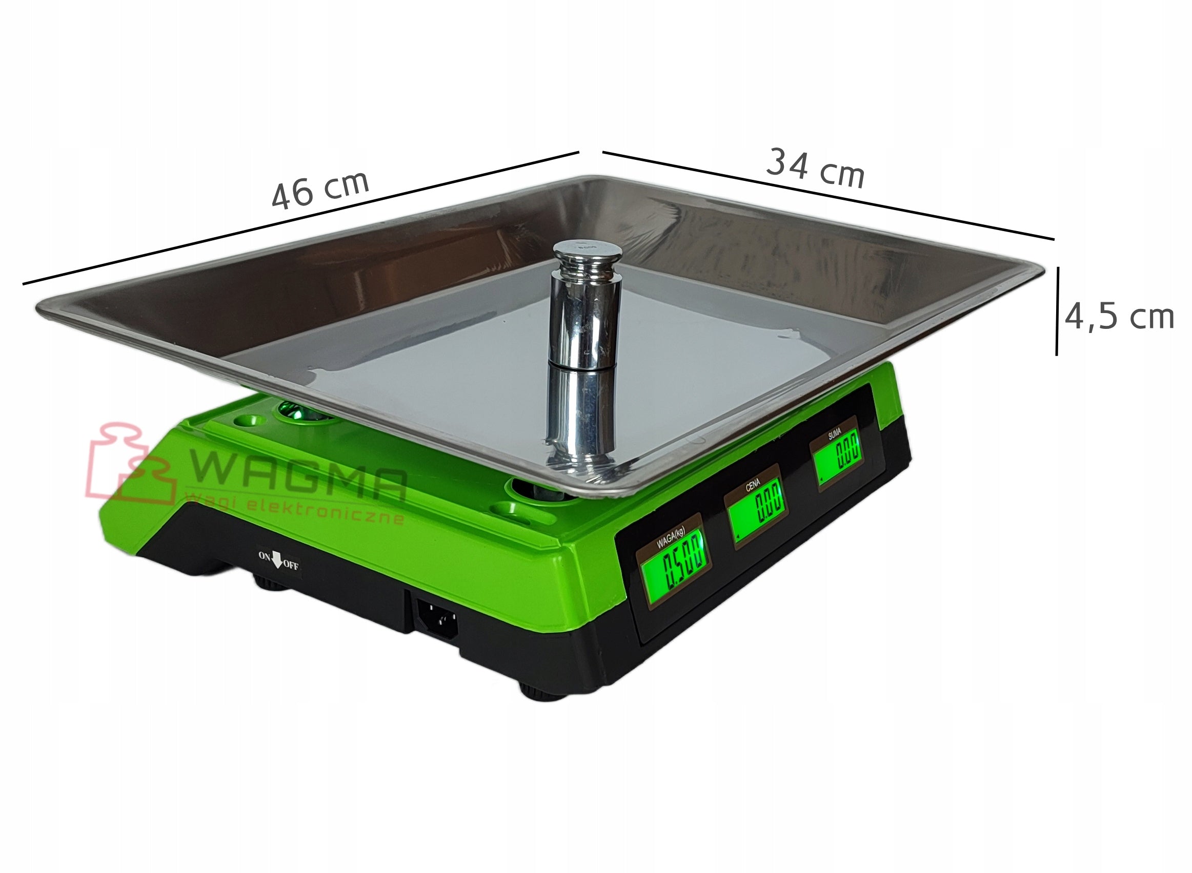 ELECTRONIC SCALE 40 KG / 1g 6V CALCULATION STORE WAREHOUSE GOODS Brand Wagma