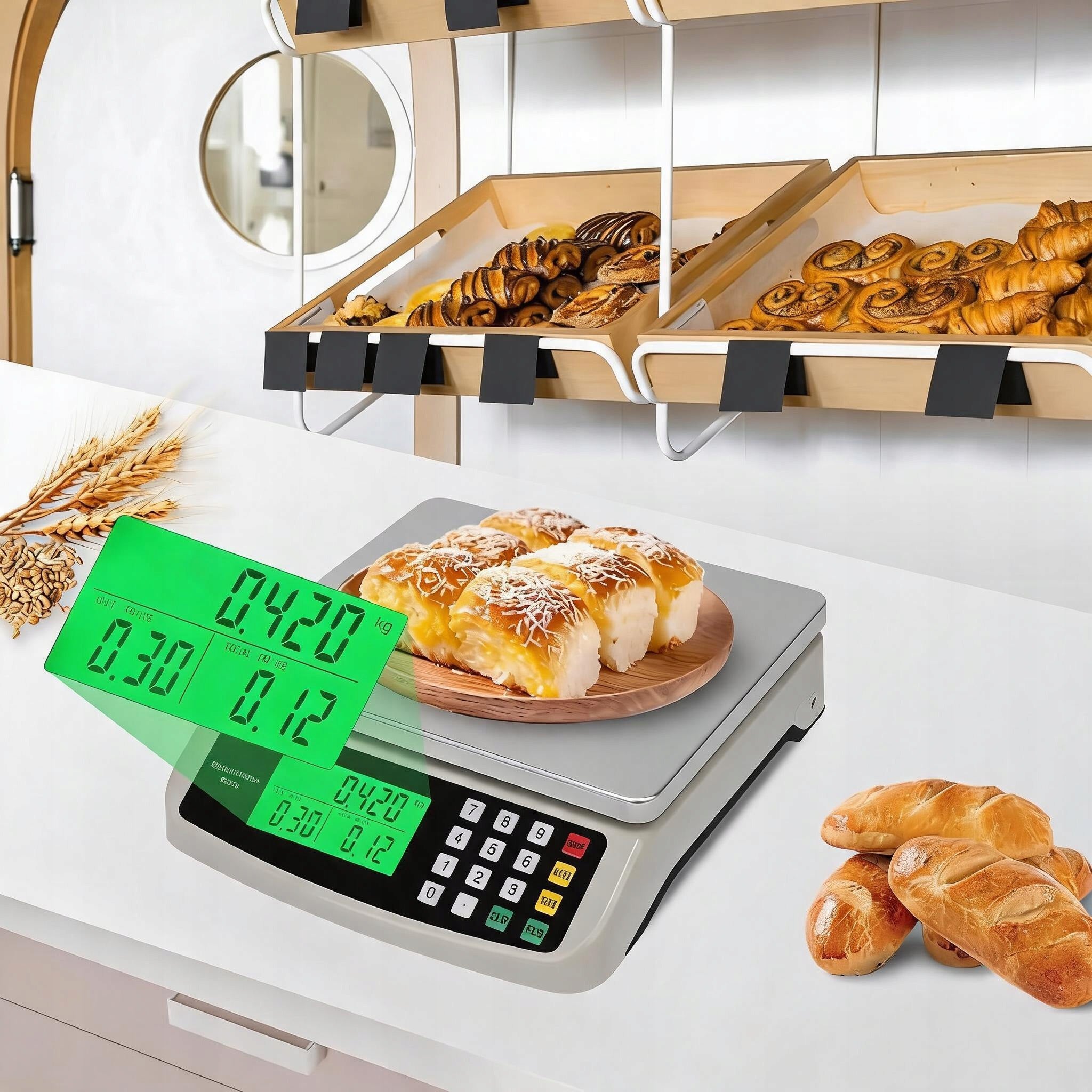 ELECTRONIC SCALE FOR WEIGHING MEAT VEGETABLES FRUIT HERBS Brand Dakota