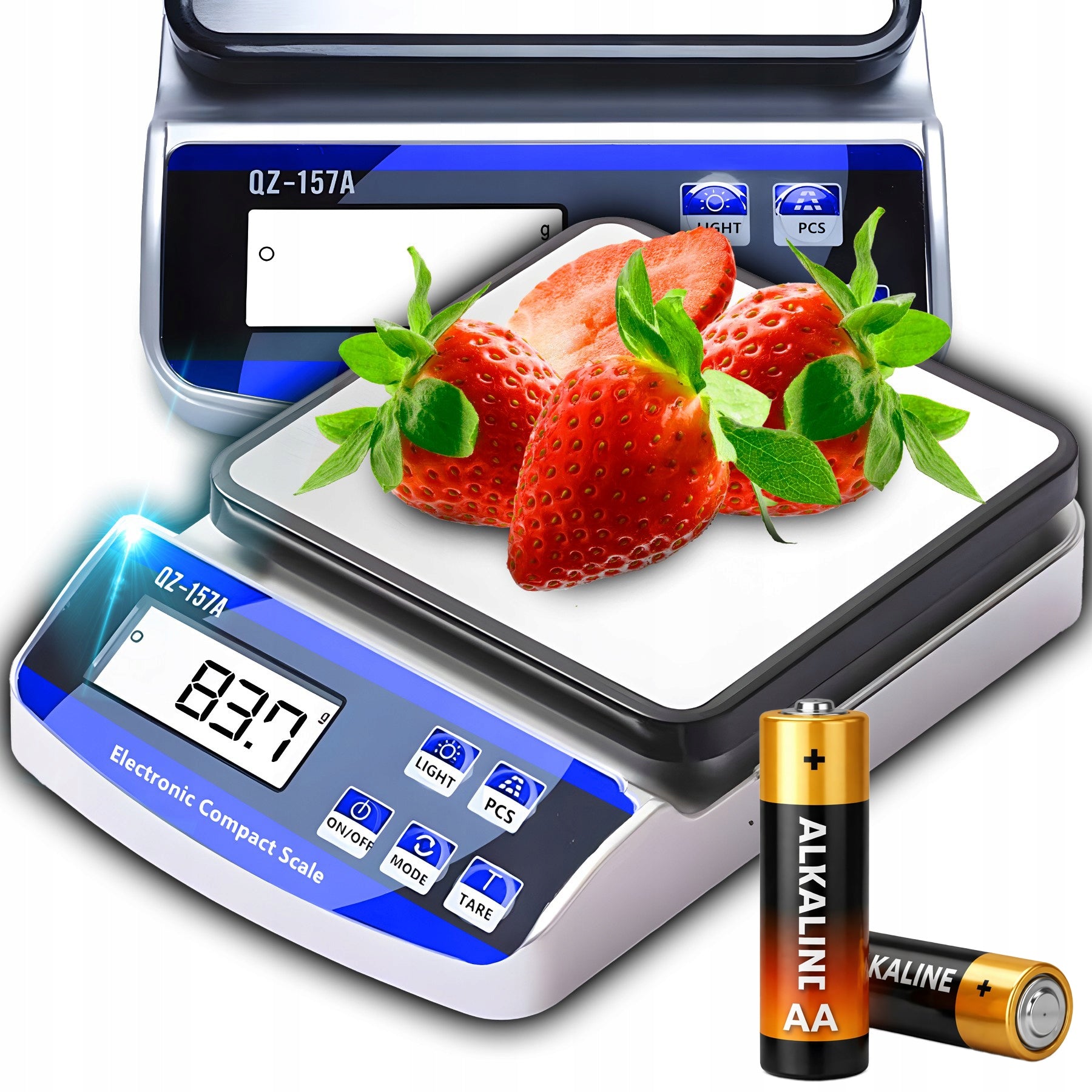 ELECTRONIC SCALE SHOP GASTRONOMIC KITCHEN COUNTING PIECES 15KG 1G