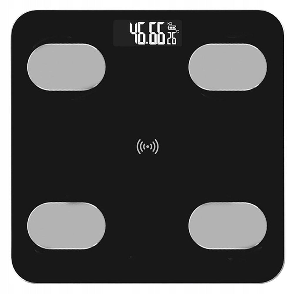 ELECTRONIC SCALE SMART BLUETOOTH BODY COMPOSITION 4 LED SENSORS GLOWING Additional features no