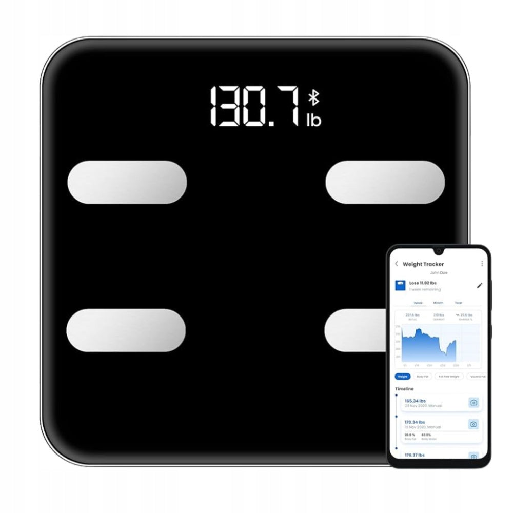 ELECTRONIC SCALE SMART BLUETOOTH BODY COMPOSITION 4 LED SENSORS GLOWING Brand no brand