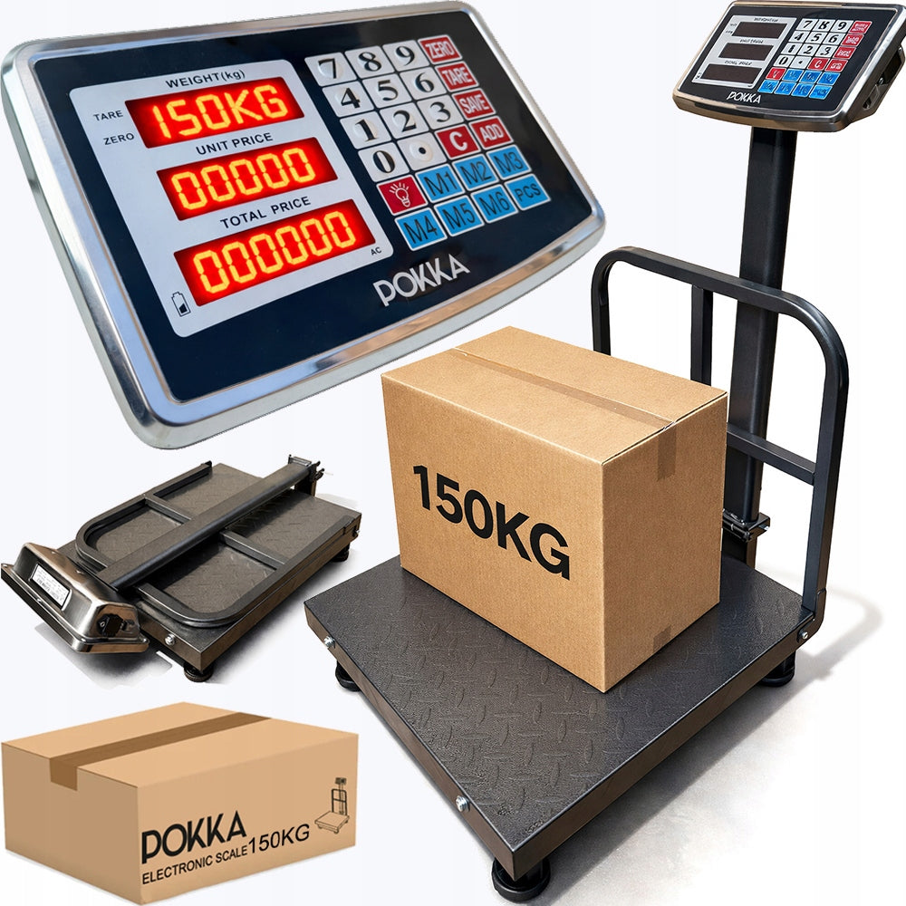 ELECTRONIC SCALE WAREHOUSE PLATFORM BATTERY LCD 150KG
