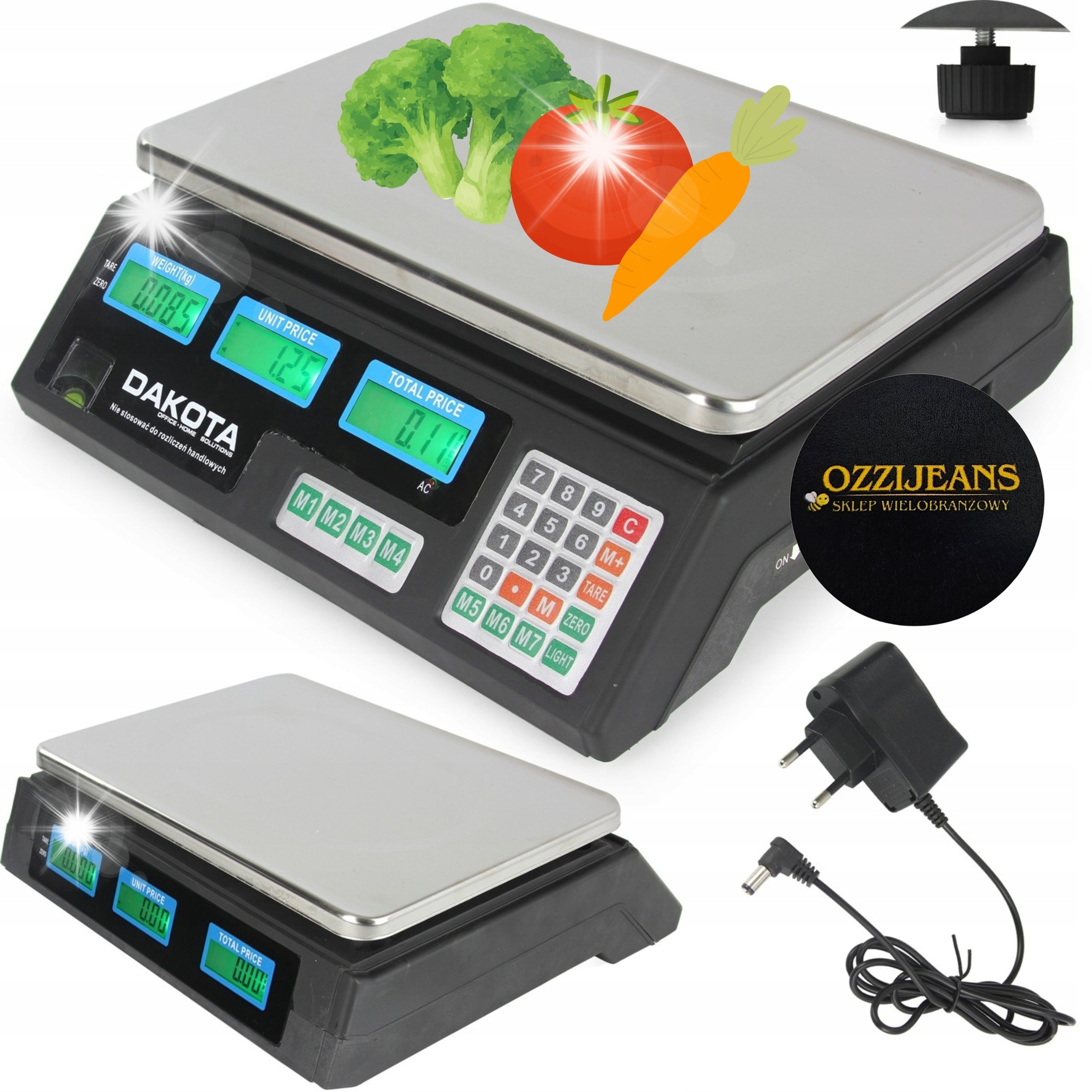 ELECTRONIC SHOP SCALE LCD CALCULATION 40KG COMMERCIAL PRECISION BAZAAR