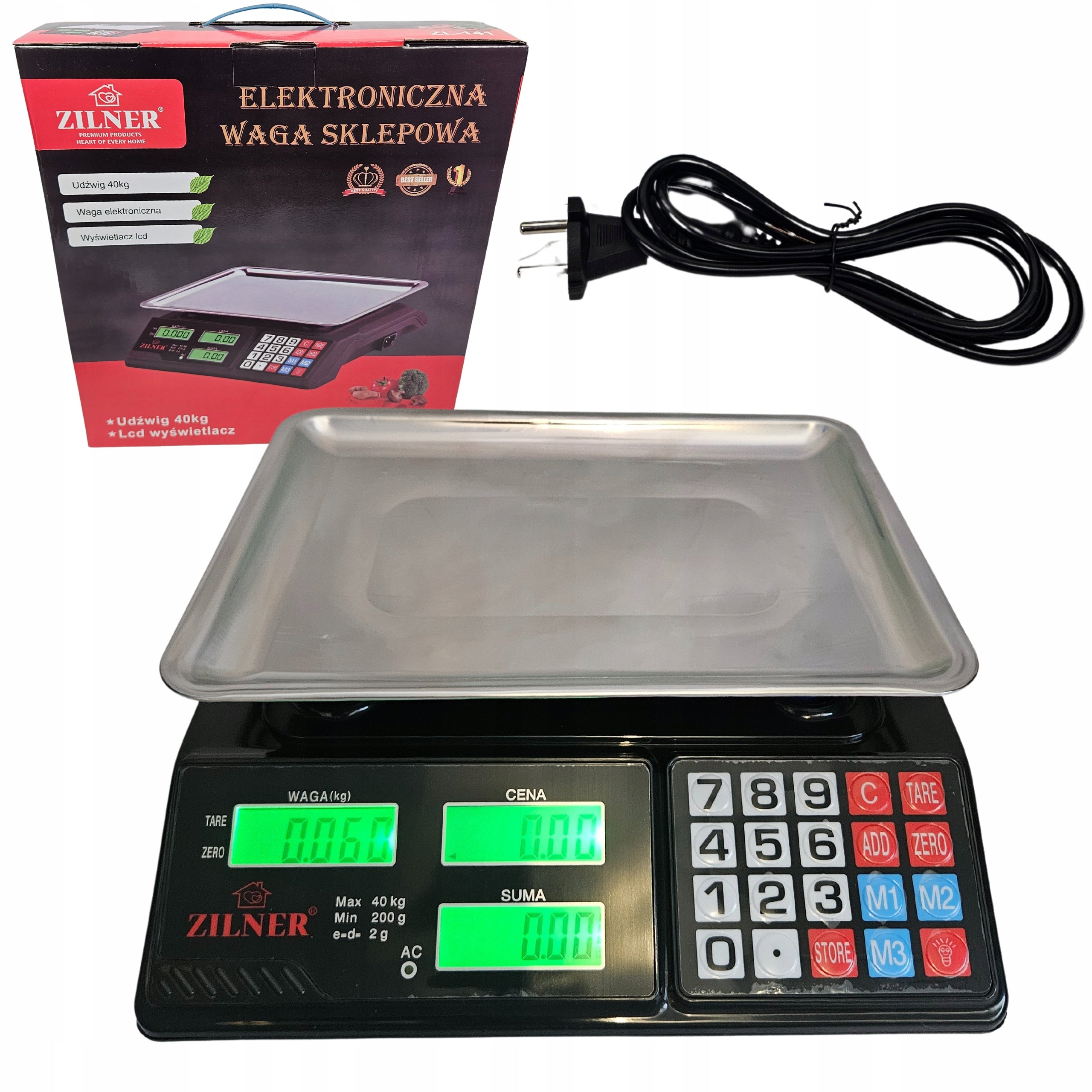 ELECTRONIC SHOP SCALE LCD CALCULATION 40KG