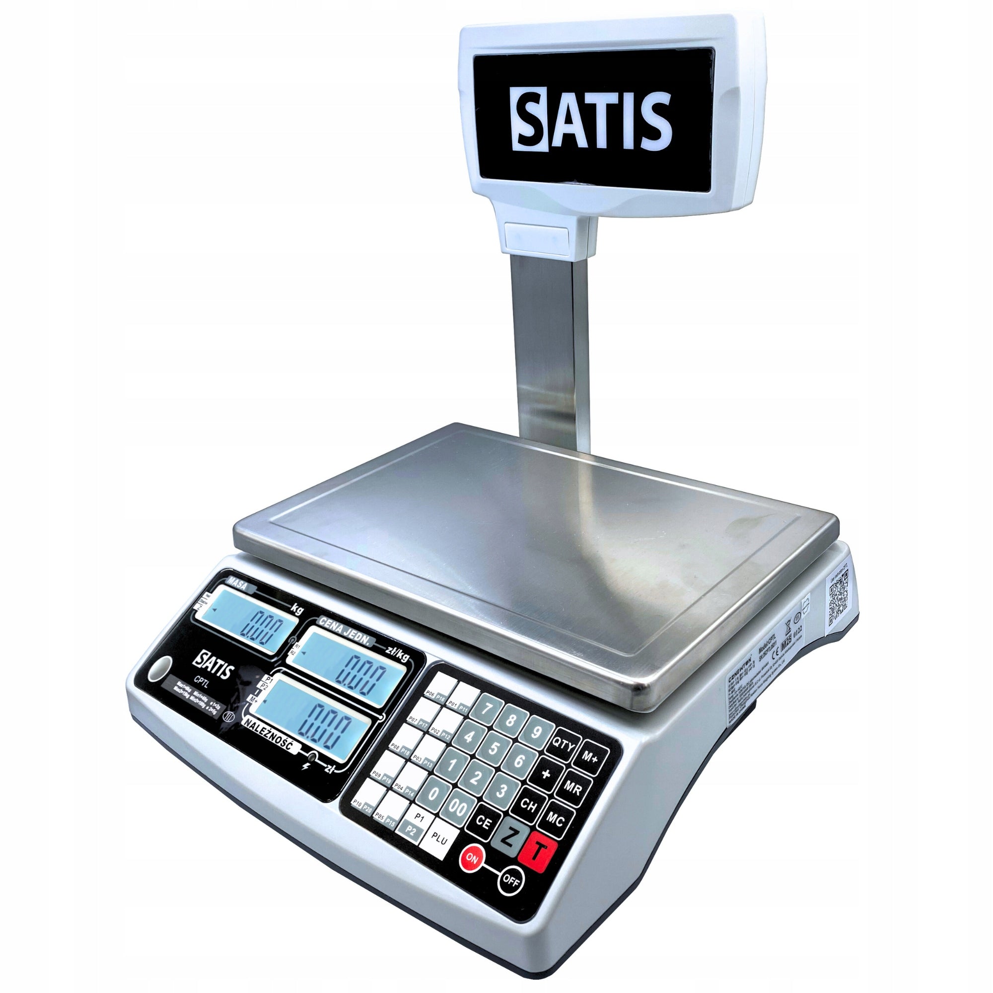 ELECTRONIC SHOP SCALE RS WITH LEGALIZATION UP TO 30KG TO THE CALCULATION STORE Manufacturer code CPTL 15/30kg RS