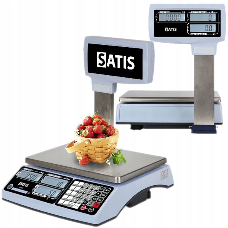 ELECTRONIC SHOP SCALE RS WITH LEGALIZATION UP TO 30KG TO THE CALCULATION STORE Packaging status original