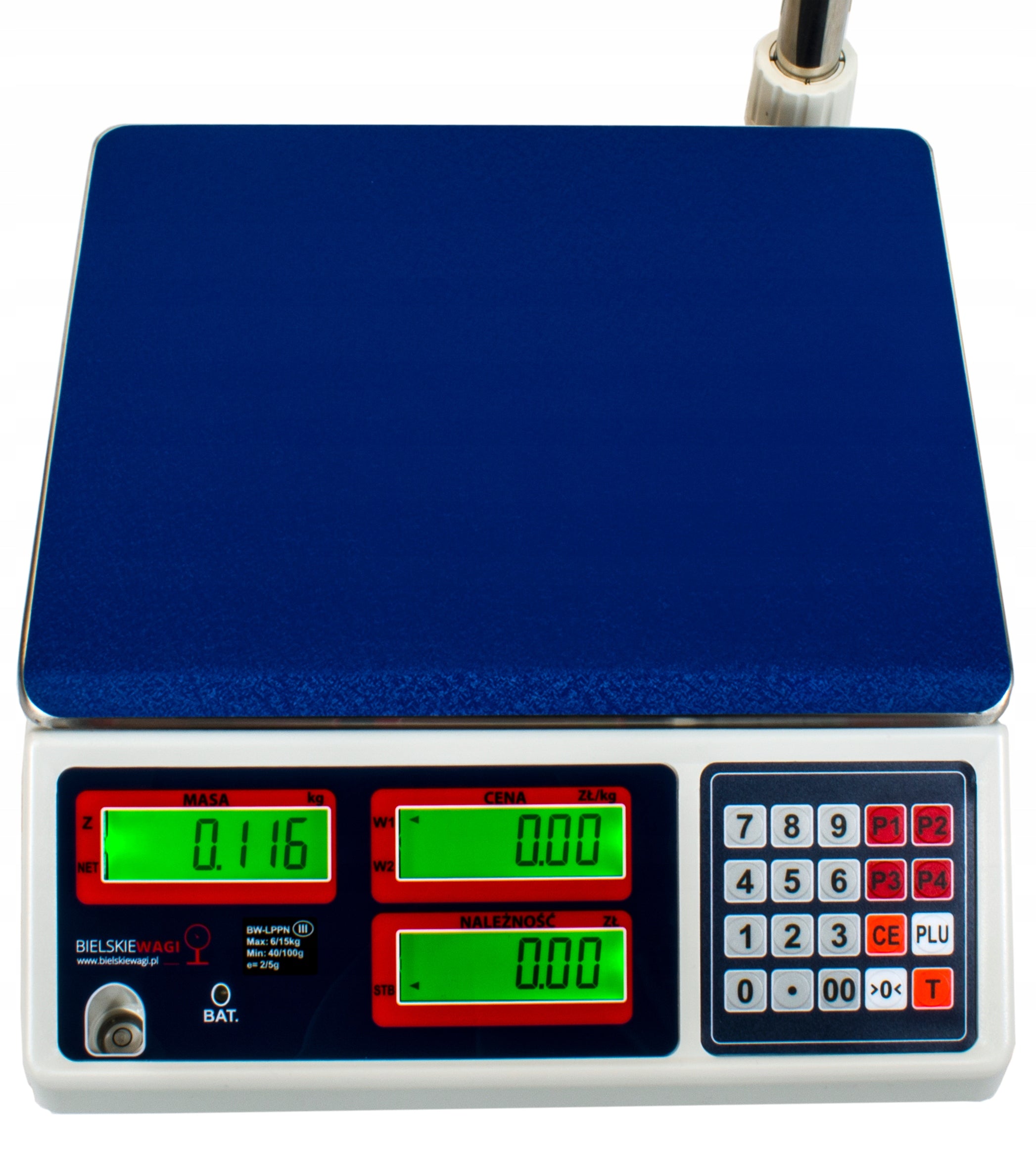 ELECTRONIC SHOP SCALE WITH CALCULATION LEGALIZATION FOR STORE 15kg Brand Bielskie Wagi
