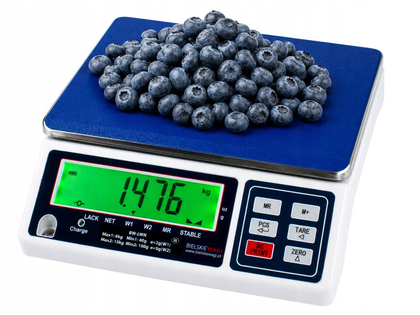 ELECTRONIC SHOP SCALE WITH LEGALIZATION 15KG LARGE WAREHOUSE DISPLAY