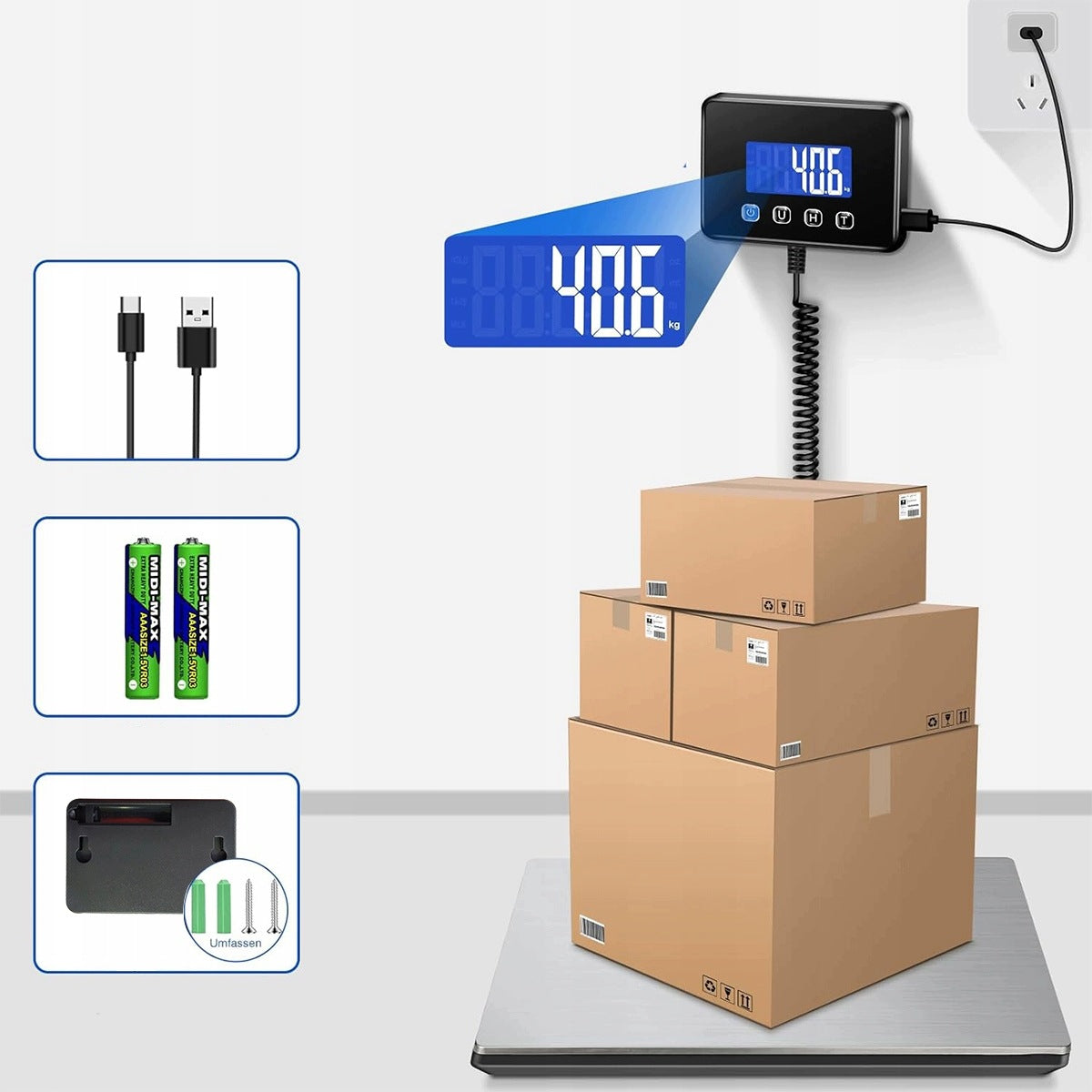 ELECTRONIC SHOP STORAGE SCALE 200kg LCD COMMODITY PLATFORM SCALE Brand no brand