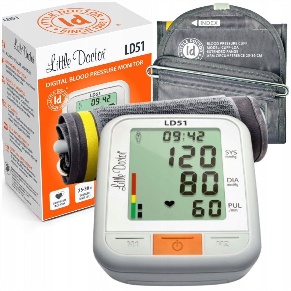 ELECTRONIC SHOULDER BLOOD PRESSURE MONITOR DETECTS ARRHYTHMIA WHO + THERMOMETER Medical device yes