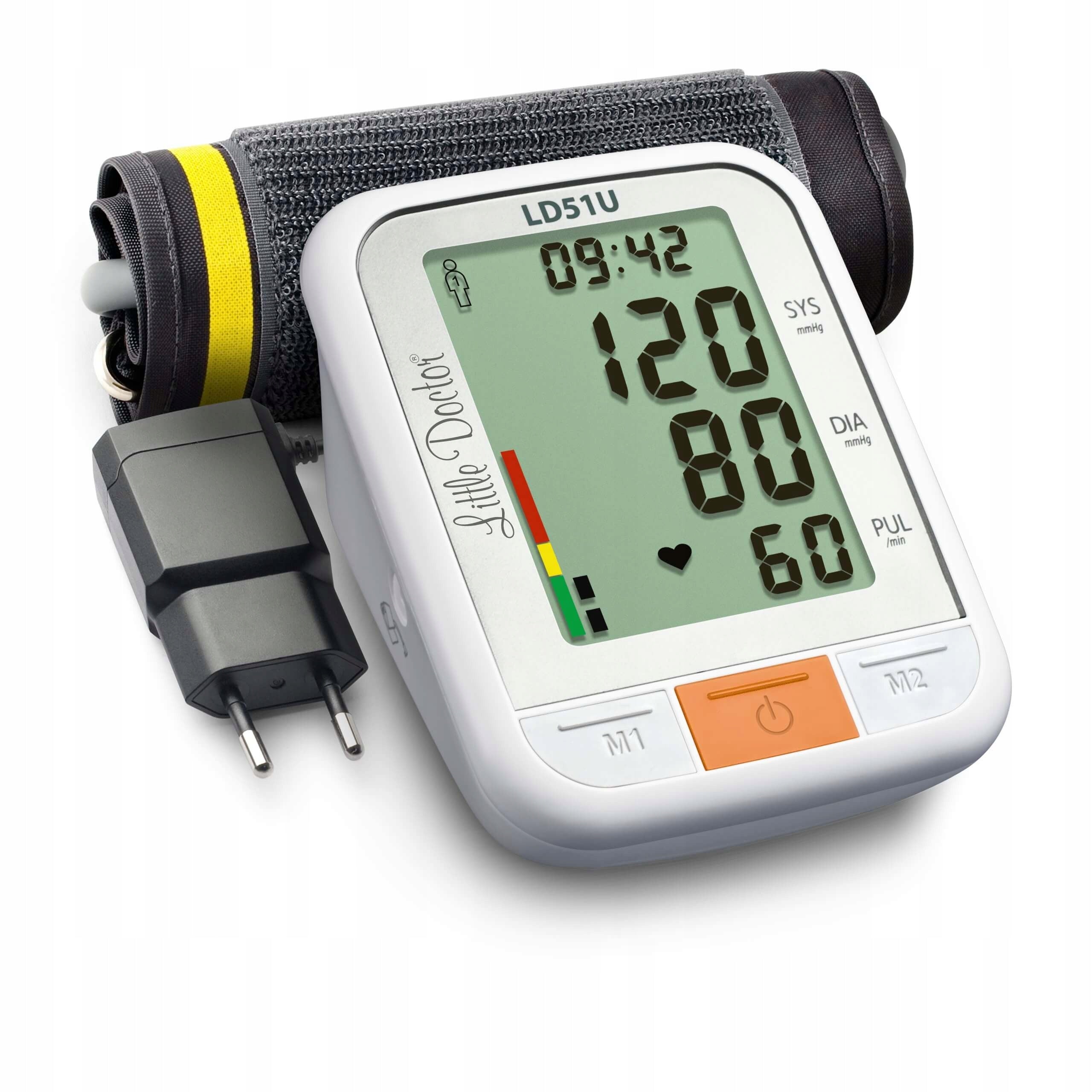ELECTRONIC SHOULDER BLOOD PRESSURE MONITOR LARGE CUFF scale WHO+ POWER SUPPLY Medical device yes