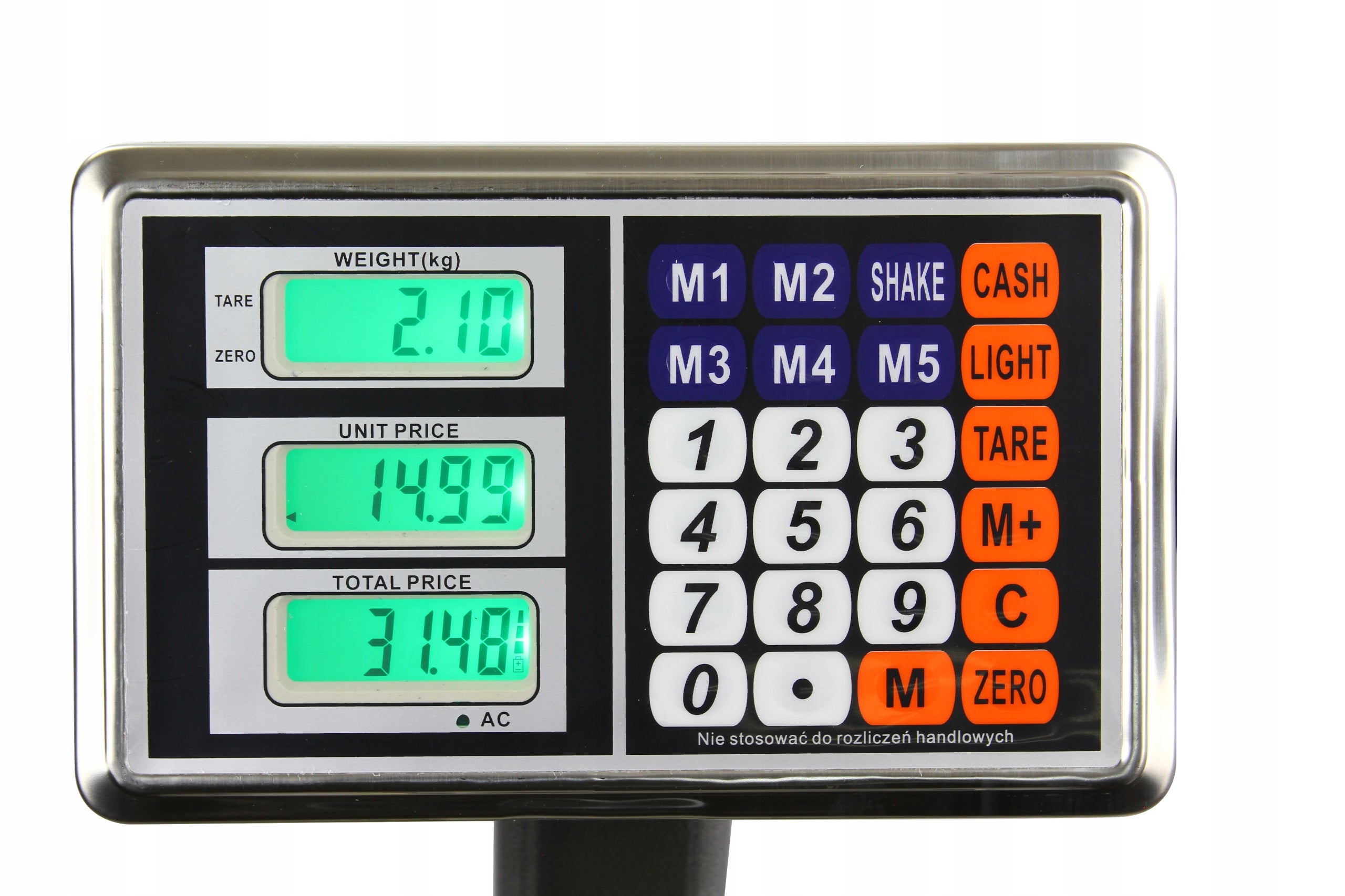 ELECTRONIC STORAGE SCALE PLATFORM COMMODITY 300Kg BACKREST FOR PACKAGES Manufacturer code HM-128
