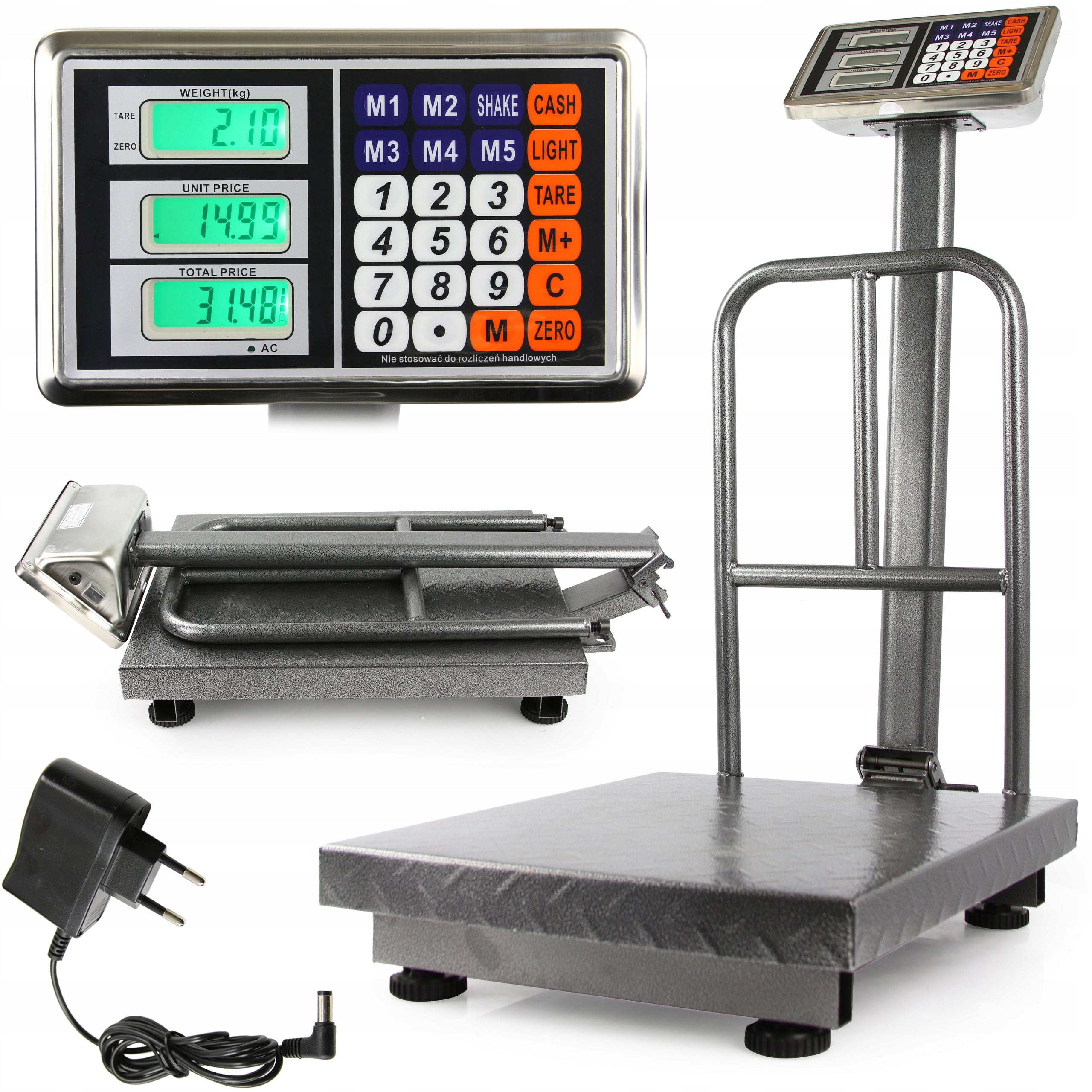 ELECTRONIC STORAGE SCALE PLATFORM COMMODITY 300Kg BACKREST FOR PACKAGES