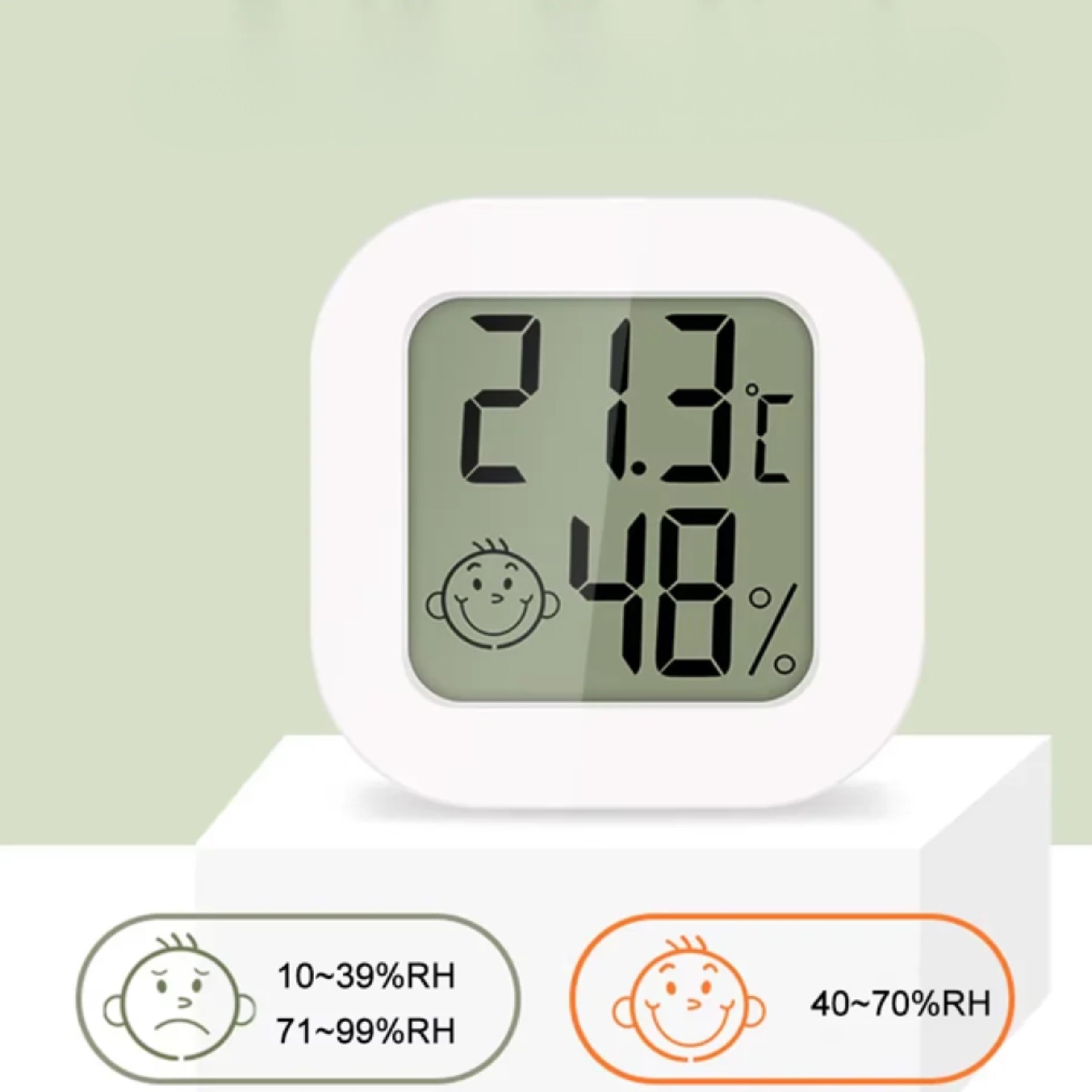 ELECTRONIC THERMOMETER DIGITAL ROOM TEMPERATURE HUMIDITY MONTESSA Brand KRUMAD
