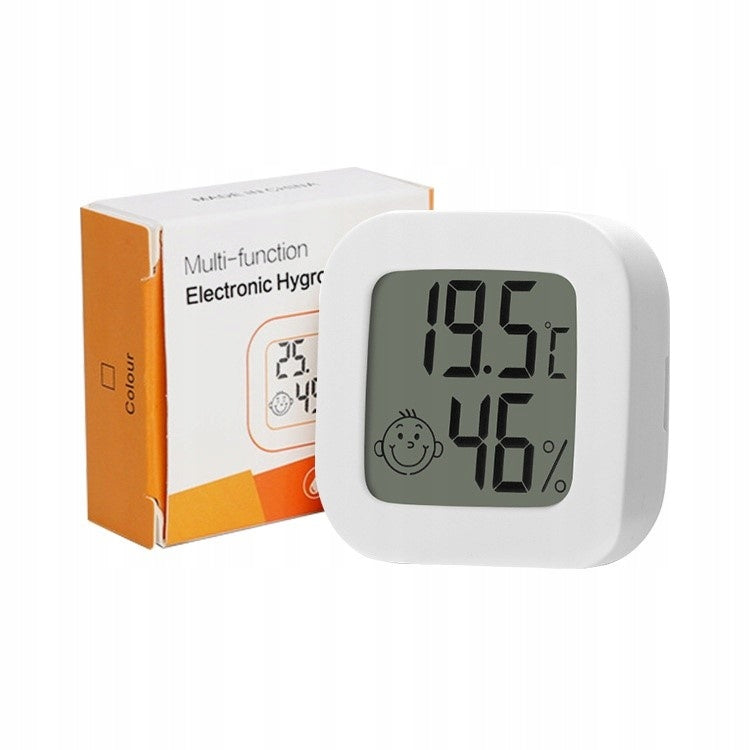 ELECTRONIC THERMOMETER DIGITAL ROOM TEMPERATURE HUMIDITY MONTESSA Model TERMOMETR HIGROMETR MAŁY POKOJOWY LCD 2w1 POMIAR