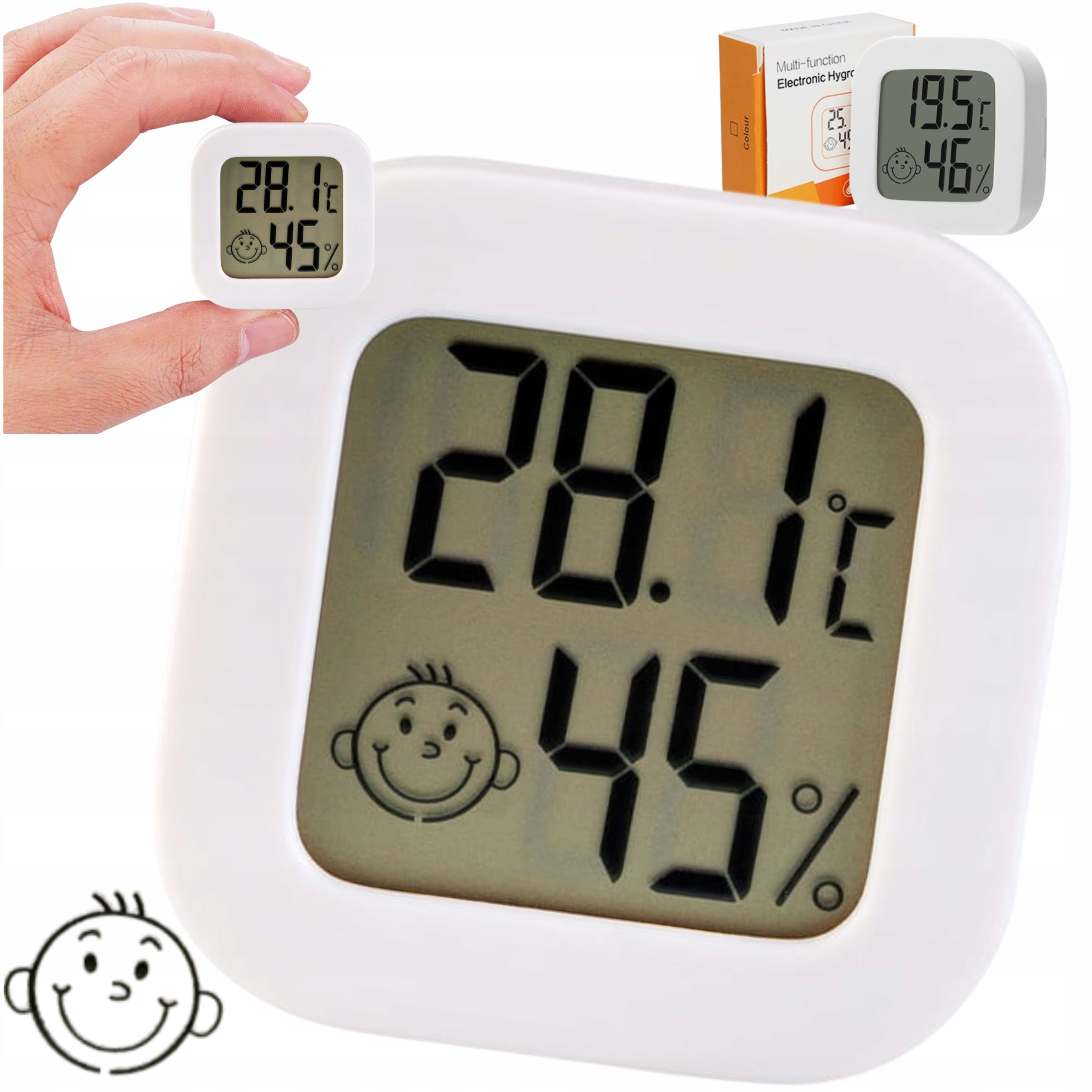 ELECTRONIC THERMOMETER DIGITAL ROOM TEMPERATURE HUMIDITY MONTESSA