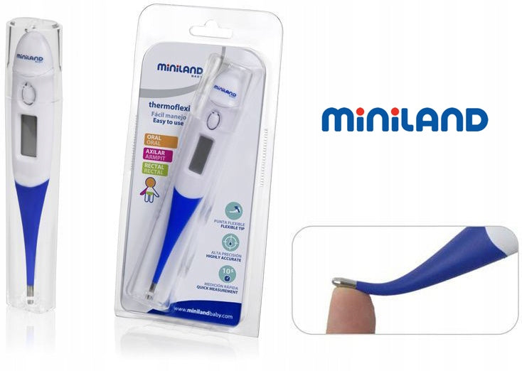 ELECTRONIC THERMOMETER FLEXI FLEXIBLE TIP Brand Miniland