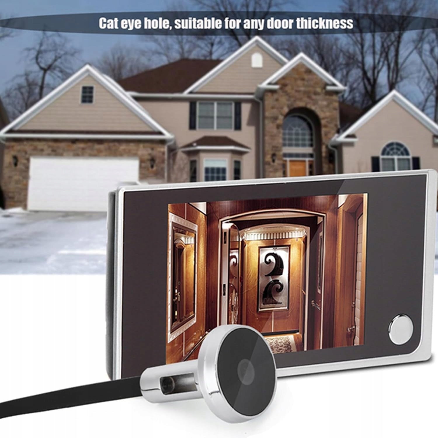 ELECTRONIC VIEWFINDER LCD 3,5'' DIGITAL DOORBELL Packaging status original