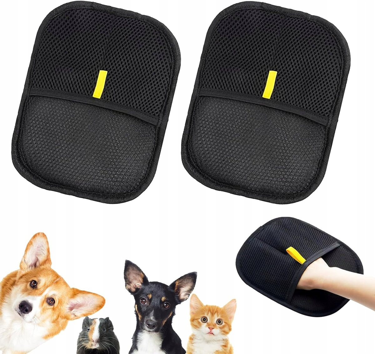 ELECTROSTATIC GLOVE FOR ANIMAL HAIR REMOVAL 2 Pack