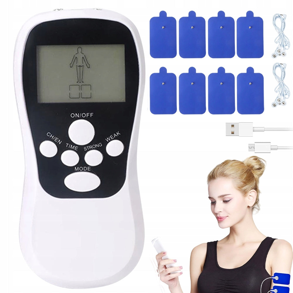 ELECTROSTIMULATION MASSAGER 2 CHANNELS WITH 8 THERAPY PROGRAMS