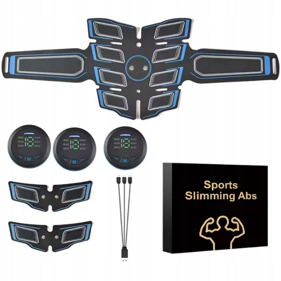 ELECTROSTIMULATOR ABDOMINAL MUSCLE STIMULATOR 3x EMS SLIMMING BELT Packaging status original