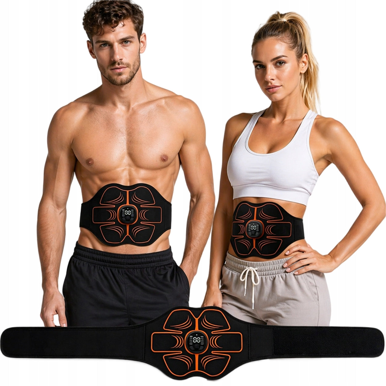ELECTROSTIMULATOR ABDOMINAL MUSCLE STIMULATOR 3x EMS SLIMMING BELT Size universal