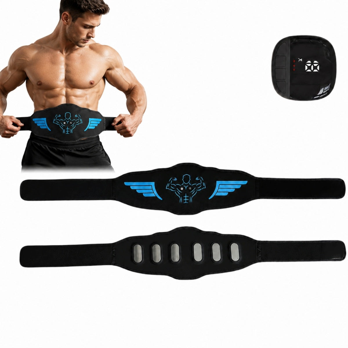 ELECTROSTIMULATOR EMS ABDOMINAL MUSCLES BELT