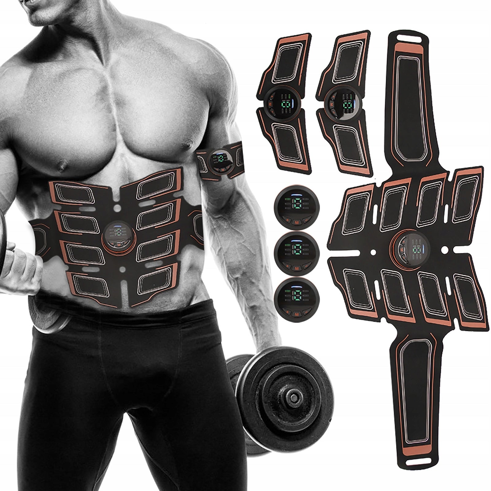 ELECTROSTIMULATOR EMS ABDOMINAL MUSCLES BELT