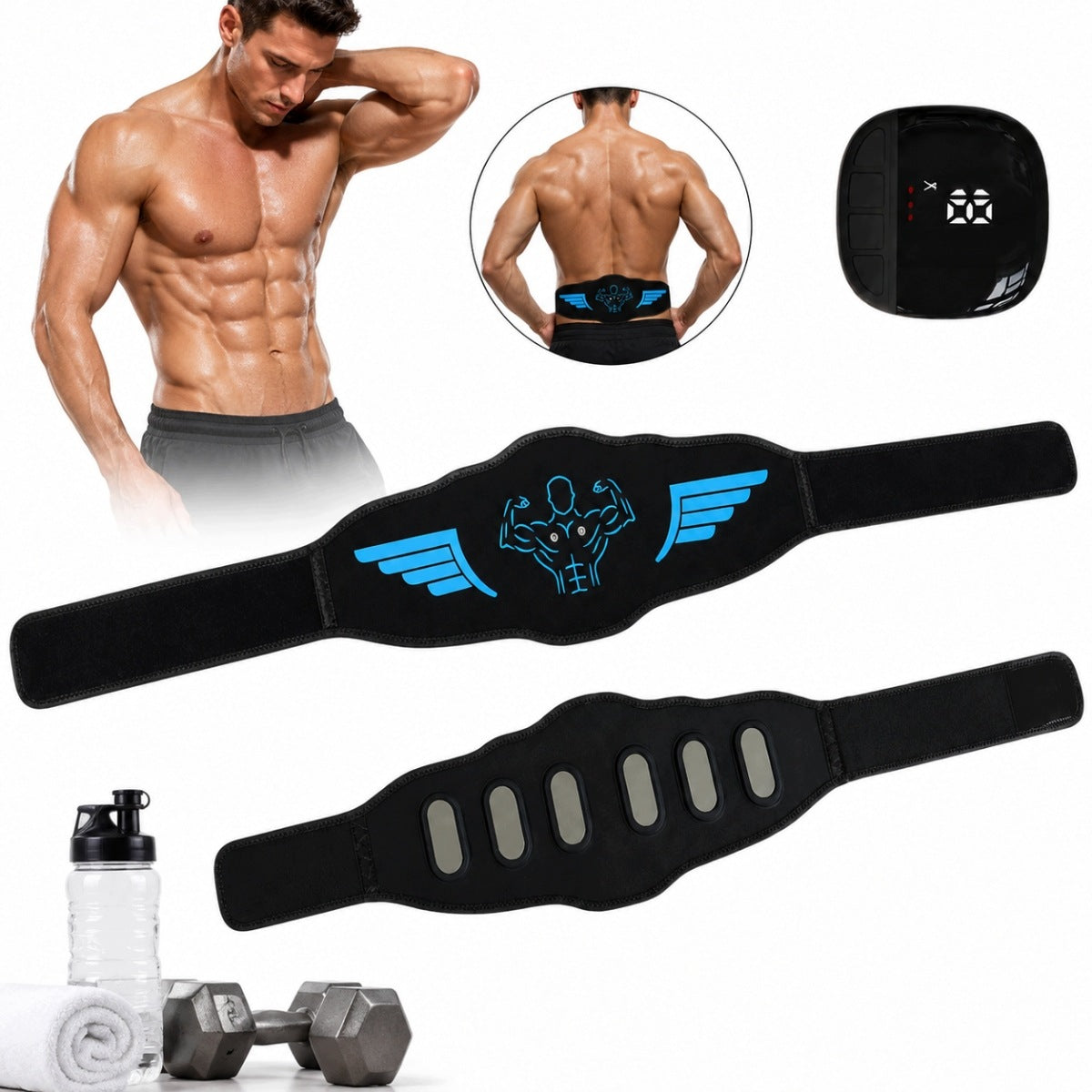 ELECTROSTIMULATOR EMS ABDOMINAL MUSCLES BELT