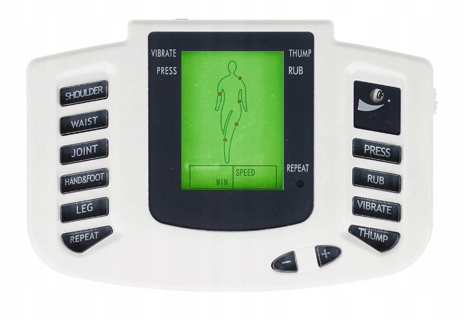 ELECTROSTIMULATOR MASSAGER TENS EMS MULTIFUNCTIONAL SET XXL 16 electrodes Manufacturer code ELEKTROSTYMULATOR MASAŻER TENS EMS