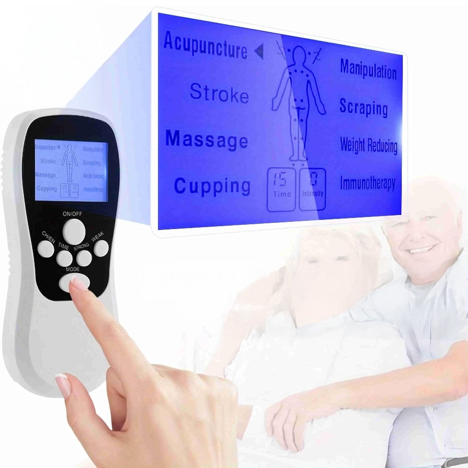 ELECTROSTIMULATOR MUSCLE MASSAGE STIMULATION ELECTROTHERAPY TENS EMS 8 Modes Packaging status original