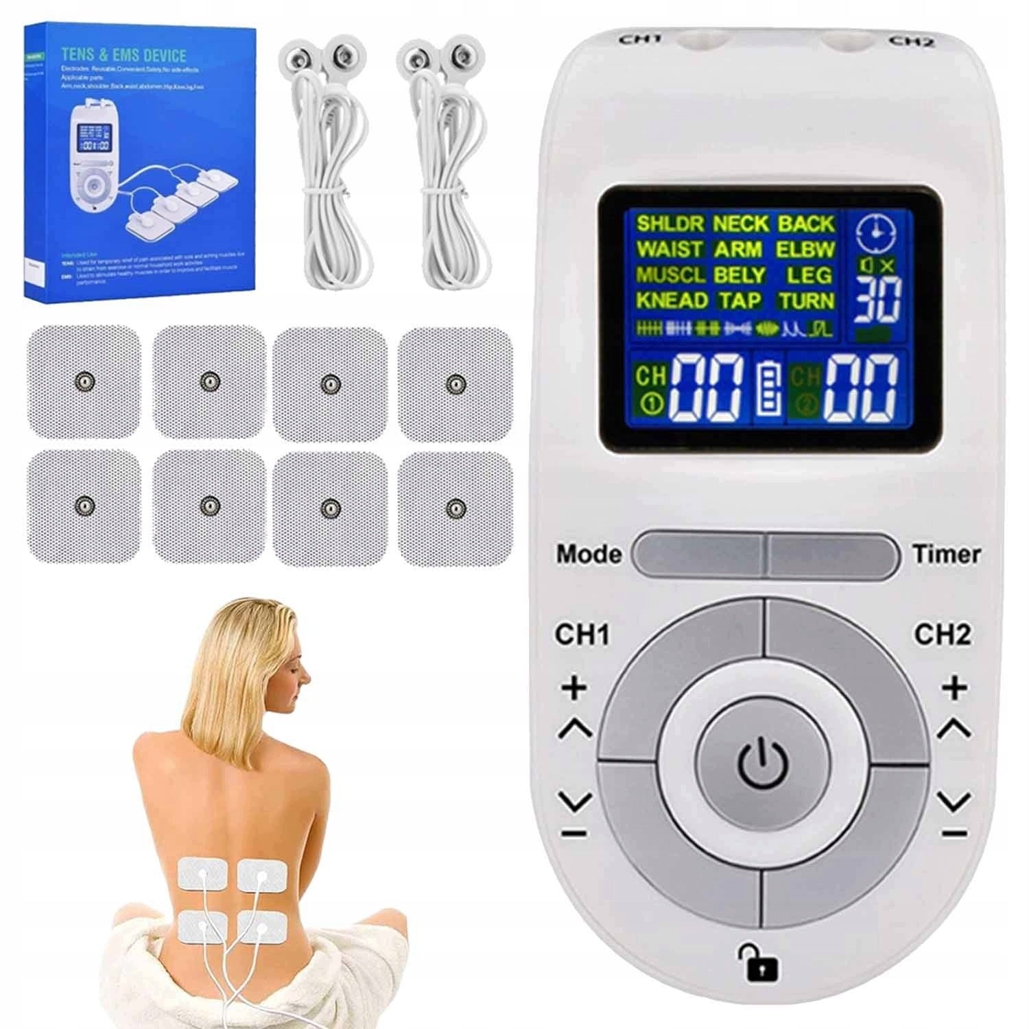 ELECTROSTIMULATOR MUSCLE MASSAGE STIMULATION ELECTROTHERAPY TENS EMS LITE