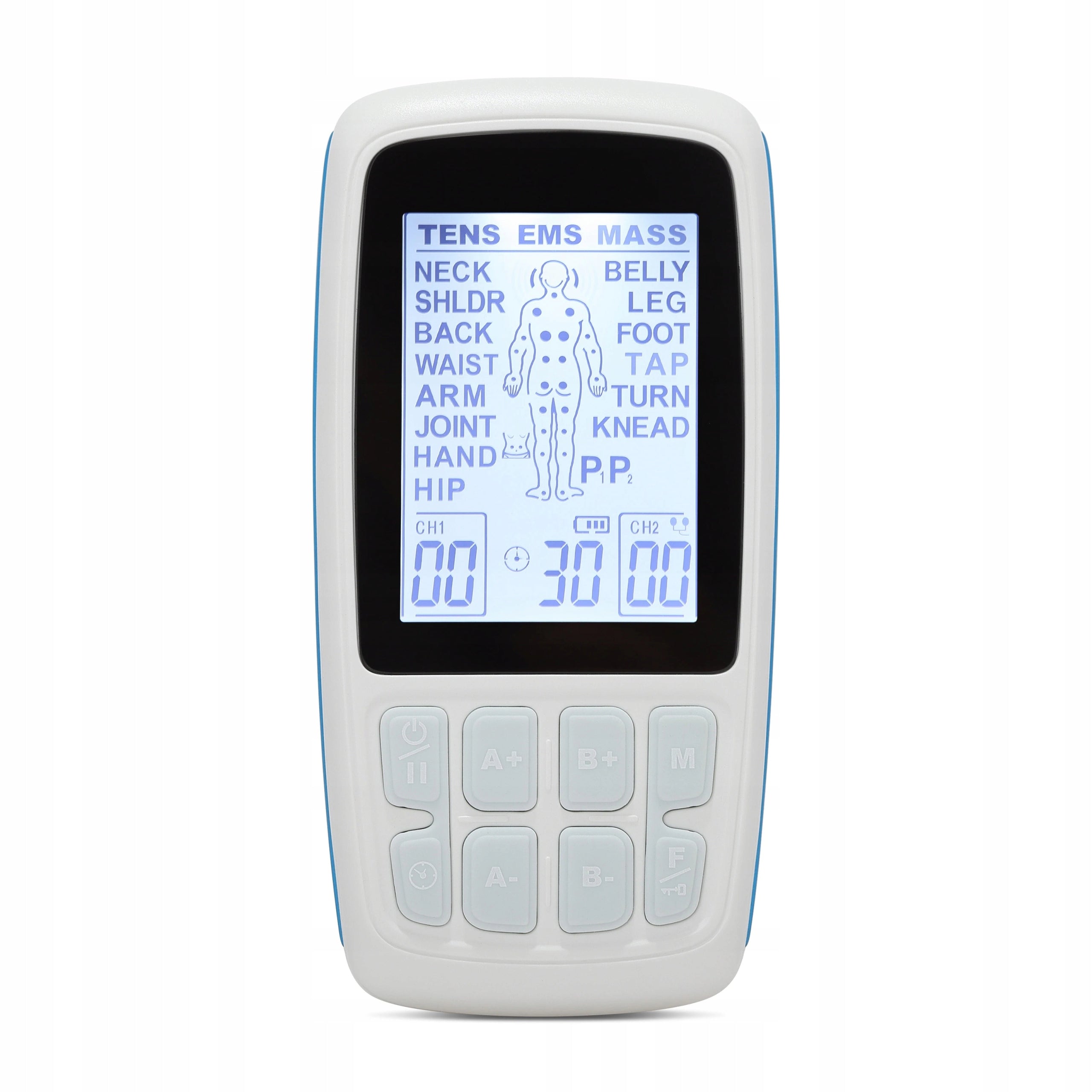 ELECTROSTIMULATOR MUSCLE MASSAGE STIMULATION ELECTROTHERAPY TENS EMS + VIDEO Brand MILHMANN