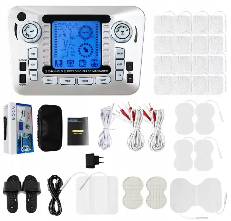 ELECTROSTIMULATOR MUSCLE MASSAGER TENS EMS 27 ELECTRODES SET XXL Packaging status original