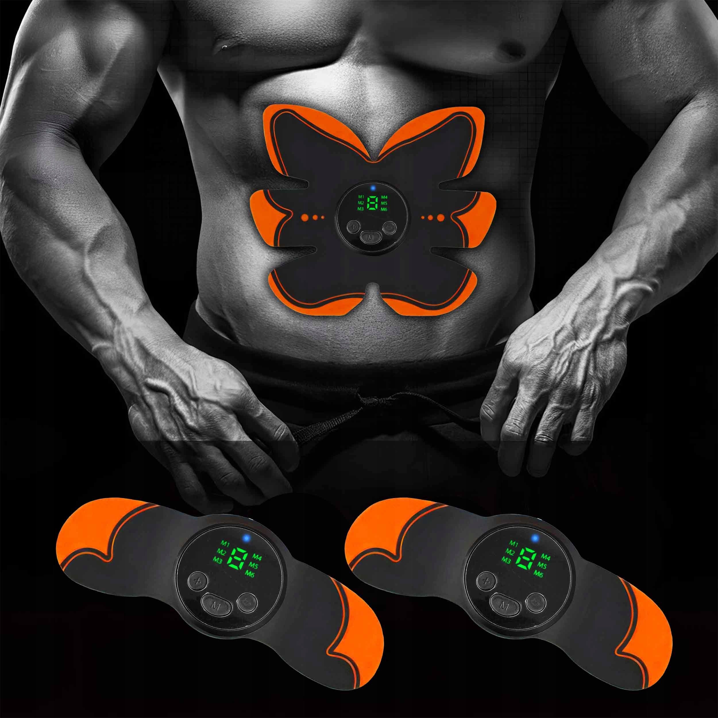 ELECTROSTIMULATOR NECK MASSAGER ABDOMINAL MUSCLES EMS SLIMMING BELT Packaging status original