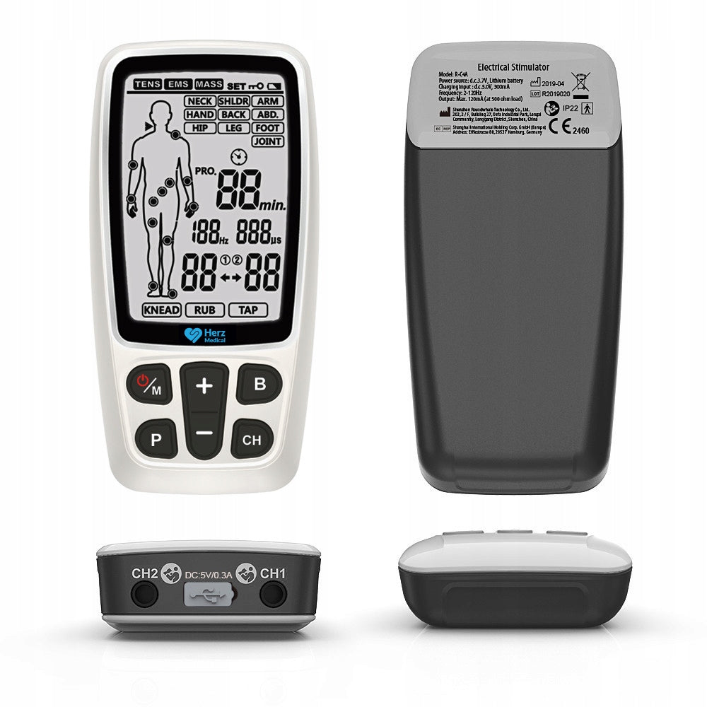 ELECTROSTIMULATOR TENS EMS MASSAGER 60 PROGRAMS CURRENTS REHABILITATION MASS Packaging status original
