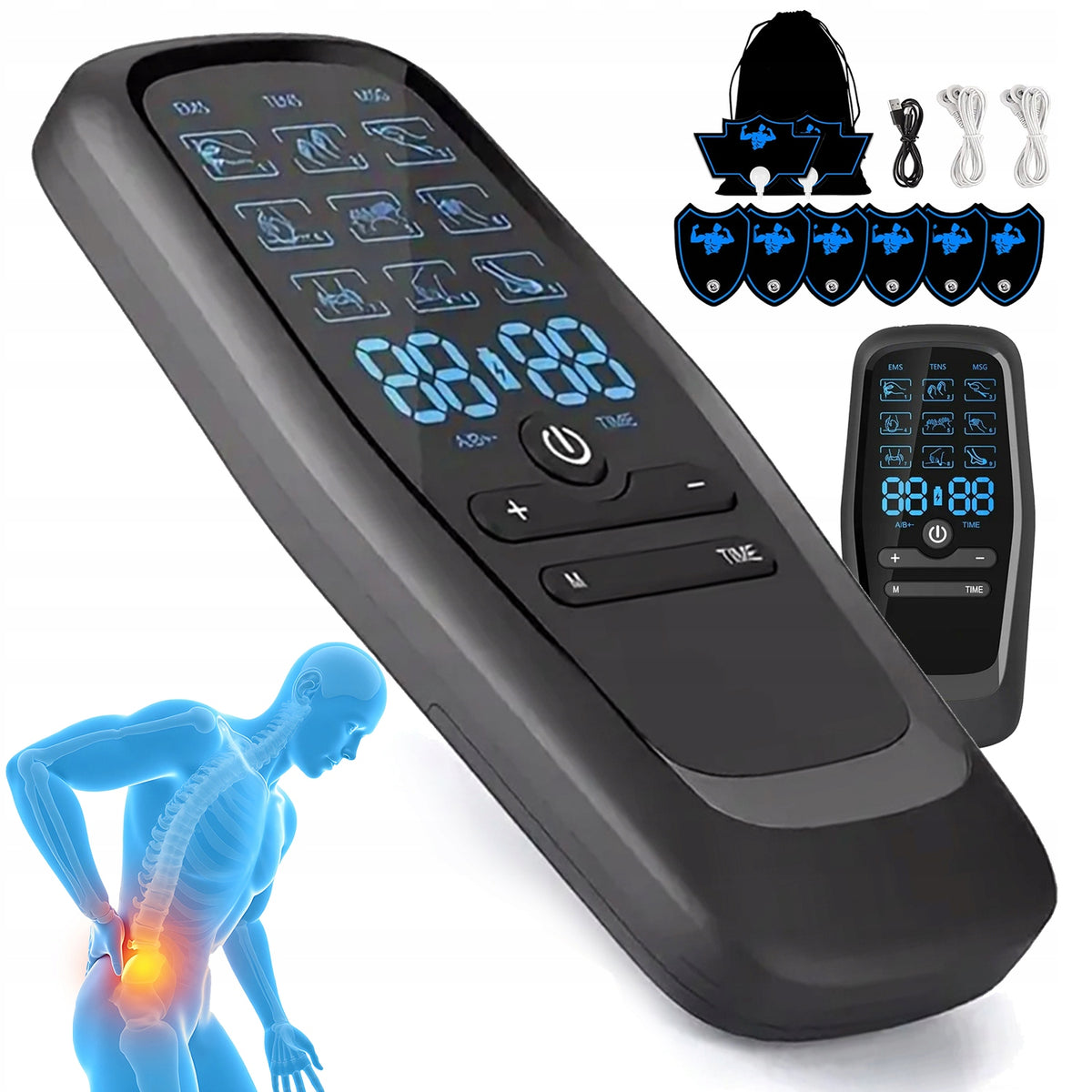 ELECTROSTIMULATOR TENS EMS MUSCLE STIMULATION MASSAGE FOR REHABILITATION