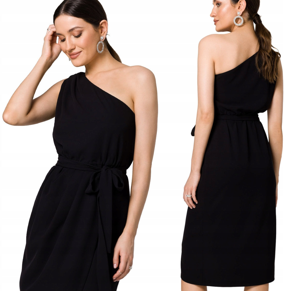 Kleid für Damen K160, schwarz 