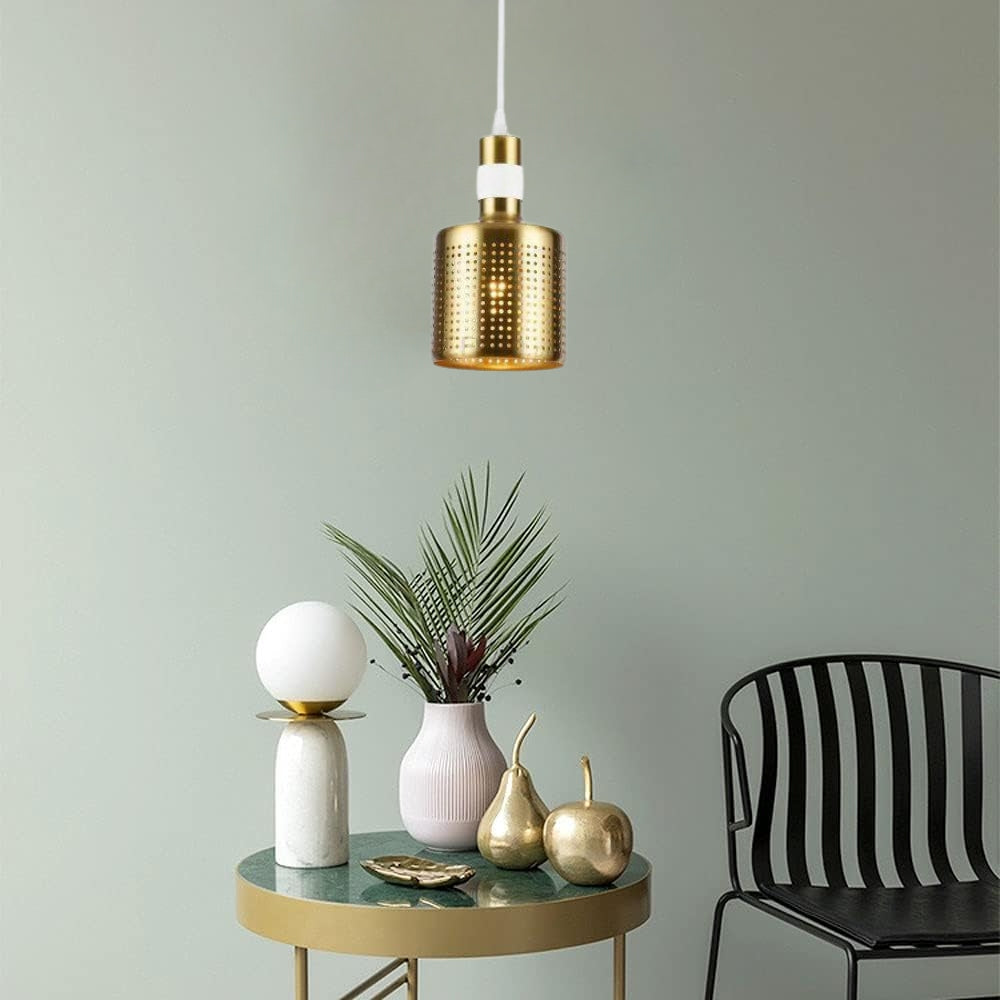 Hängelampe BELLIS 2, 12 cm, weiß/gold 4574 