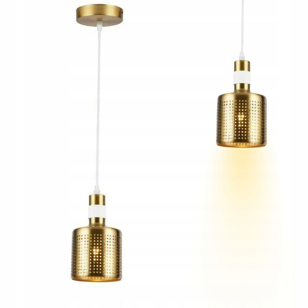 Hängelampe BELLIS 2, 12 cm, weiß/gold 4574 