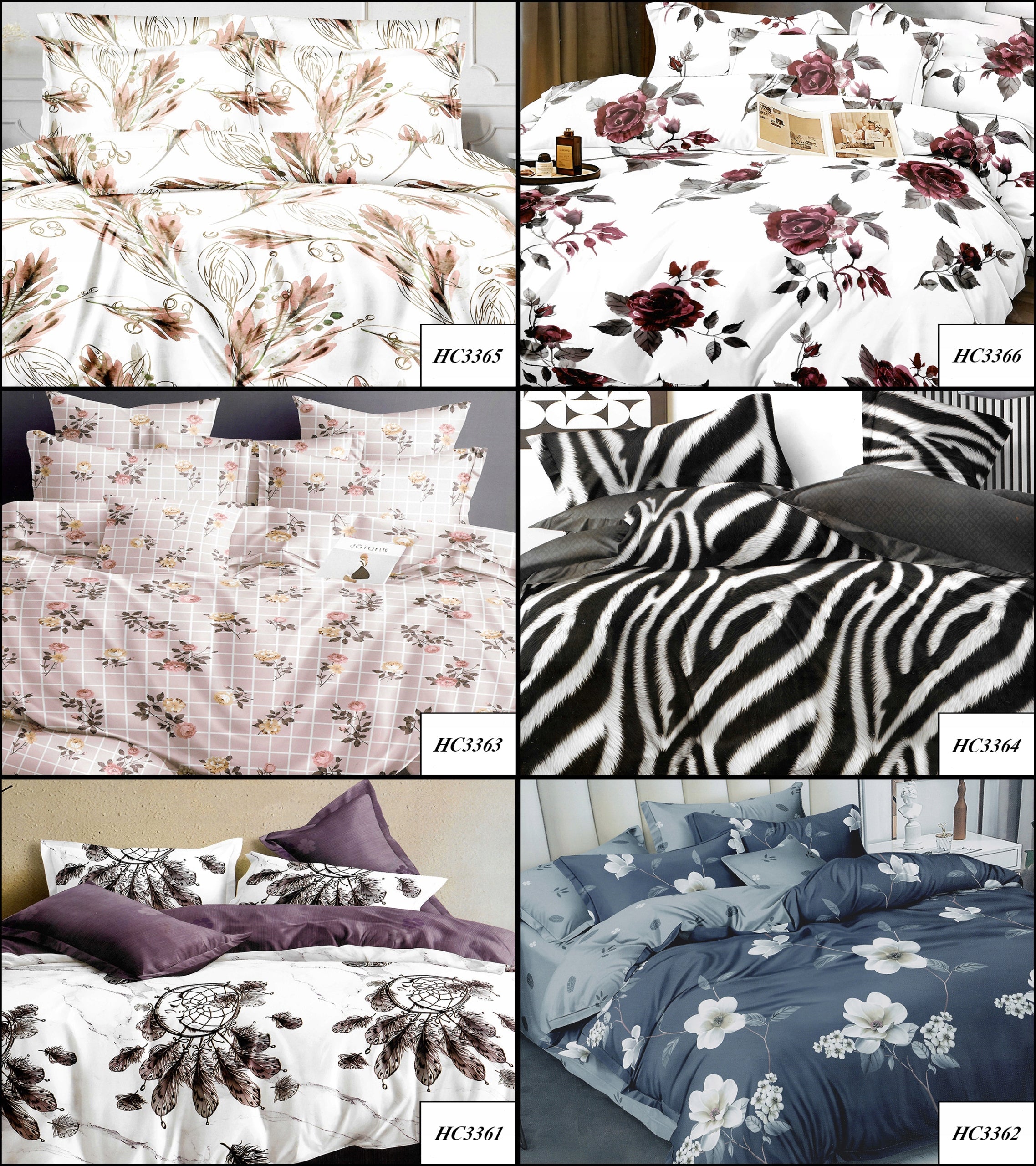 ELEGANT 3D BEDDING 180x200 THREE-DIMENSIONAL 180/200 Brand J&W