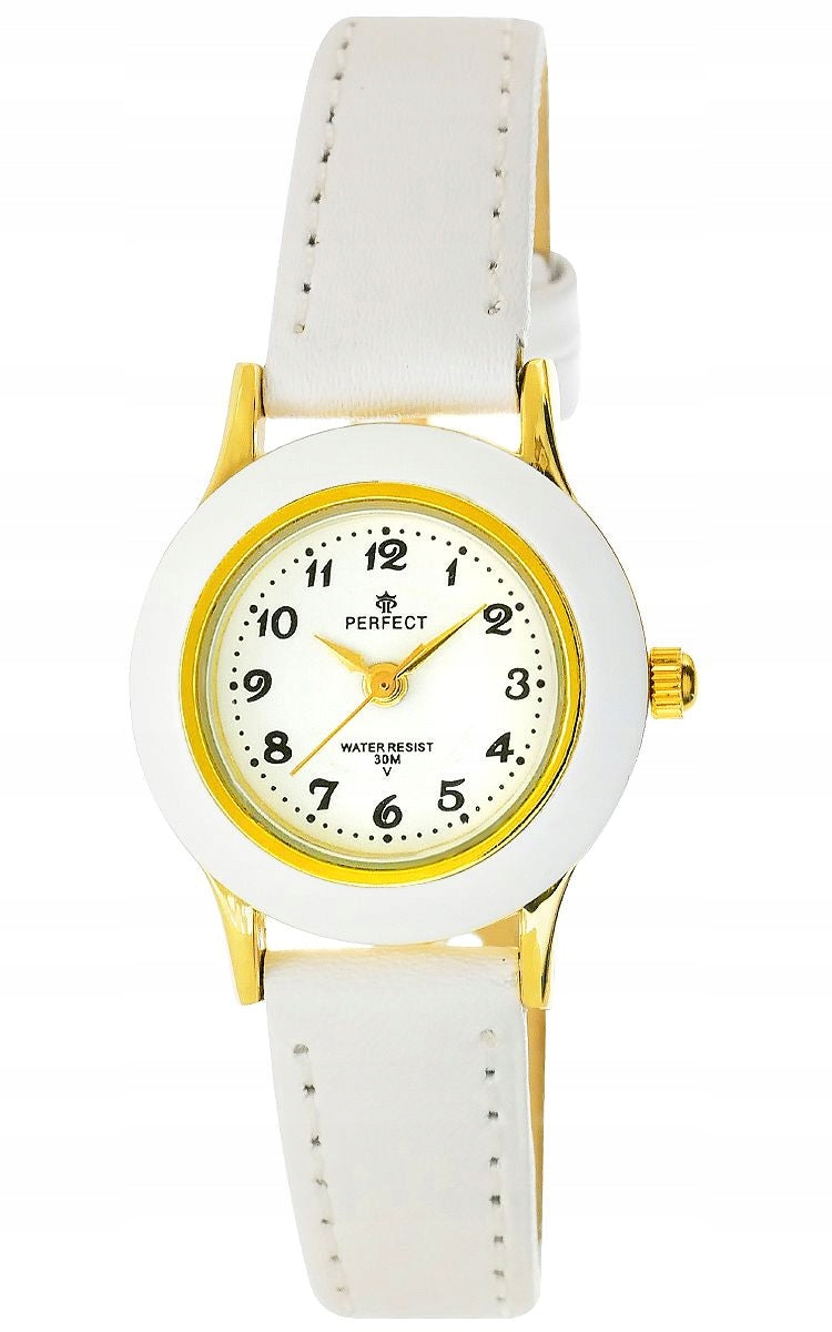 ELEGANT CHILDREN'S WATCH - COMMUNION - WHITE WITH GOLD ACCENTS Brand Perfect