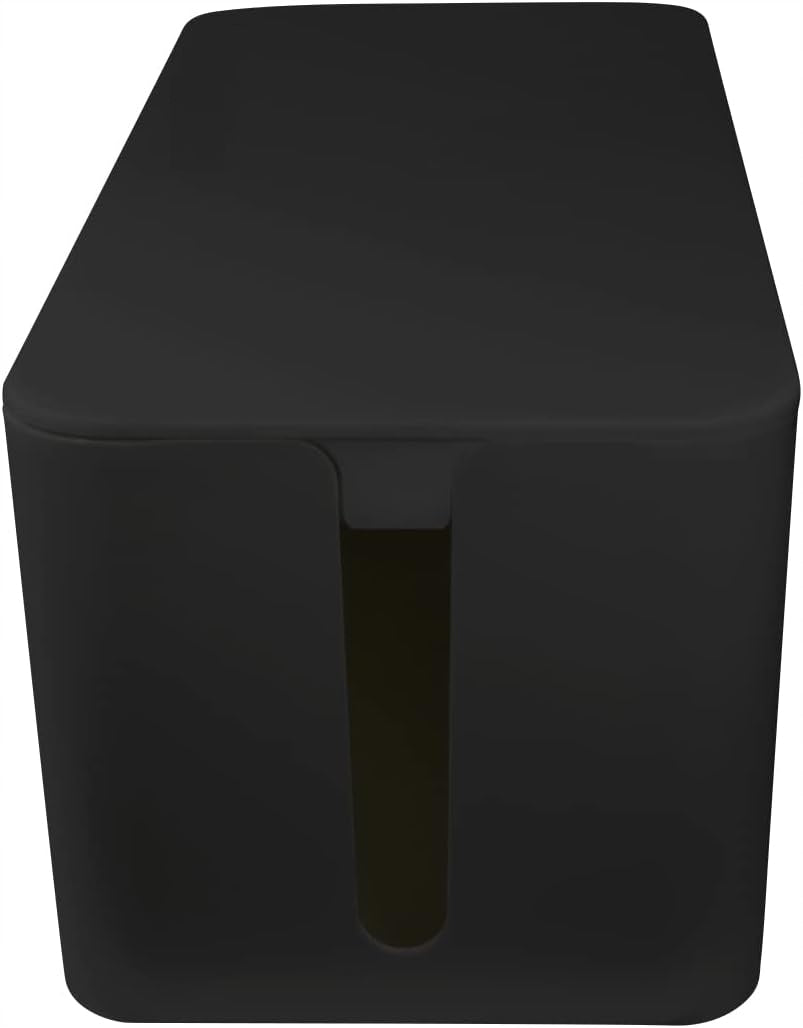 ELEGANT DESK CONTAINER CABLE ORGANIZER SLATS BLACK Brand no brand