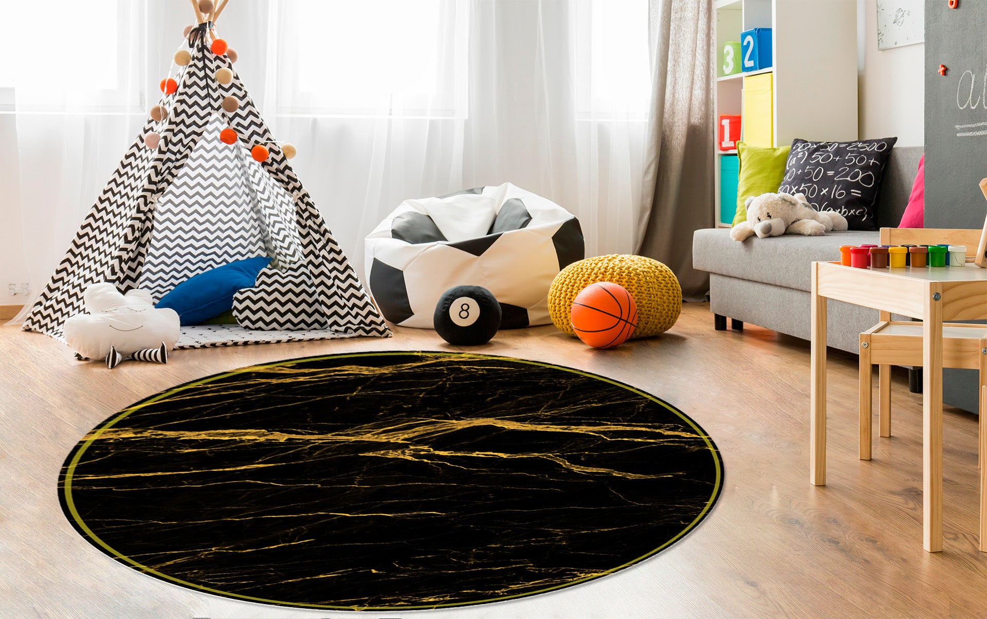 ELEGANT FLOOR MAT UNDER THE CHAIR round 100cm Brand matoMAT