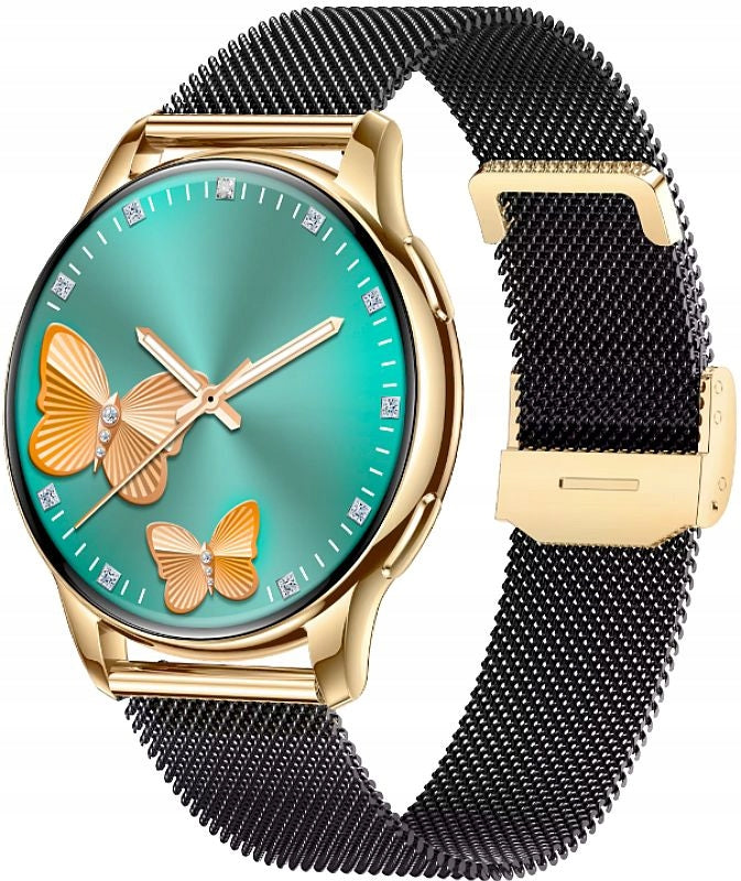 ELEGANT GOLD WOMEN'S SMARTWATCH RUBICON RNCF30 CONNECTION PULSE STEPS SLEEP