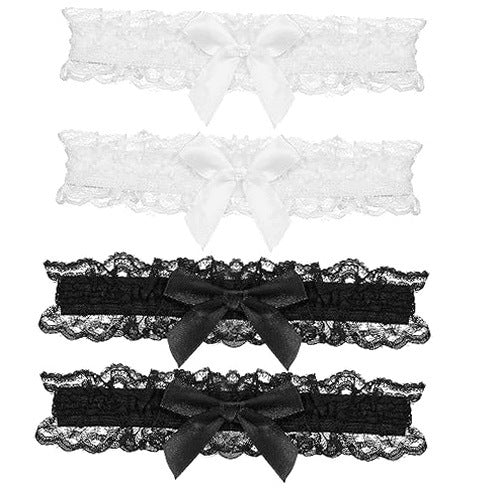 ELEGANT LACE GARTER FOR BRIDE WEDDING 4 PCS. WEDding