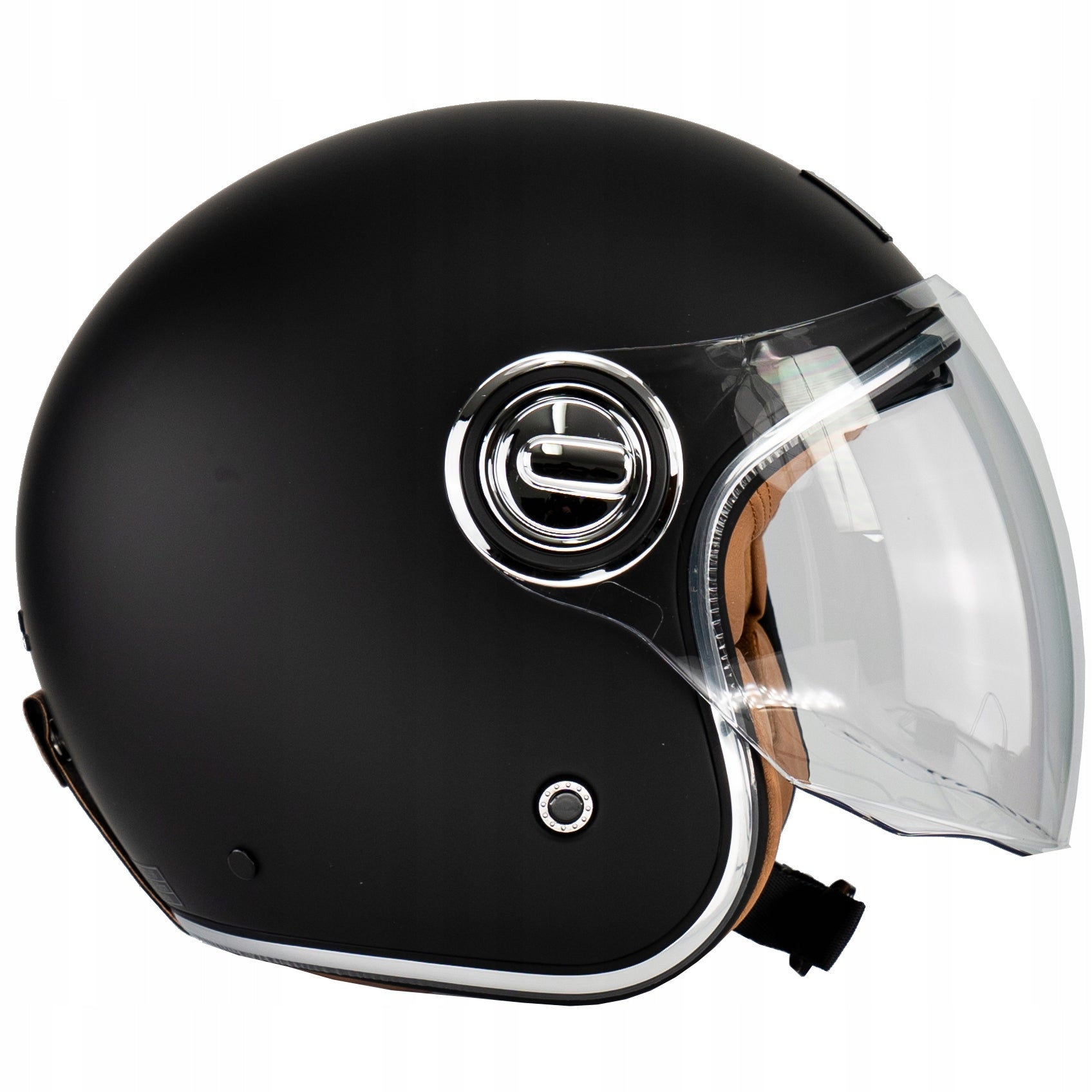 ELEGANT NEO-RETRO BLACK MAT MOTORCYCLE HELMET PREMIUM NOX L SCOOTER EAN (GTIN) 5905137233459